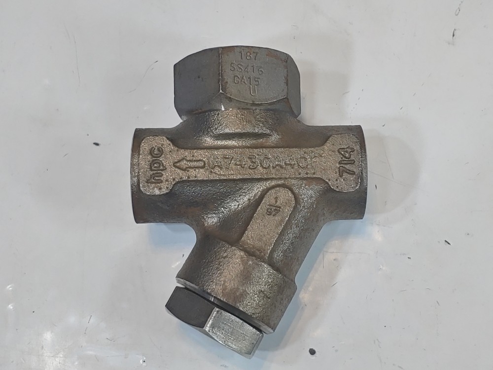 Gestra 1/2"NPT Thermodynamic Steam Trap Model DK47H