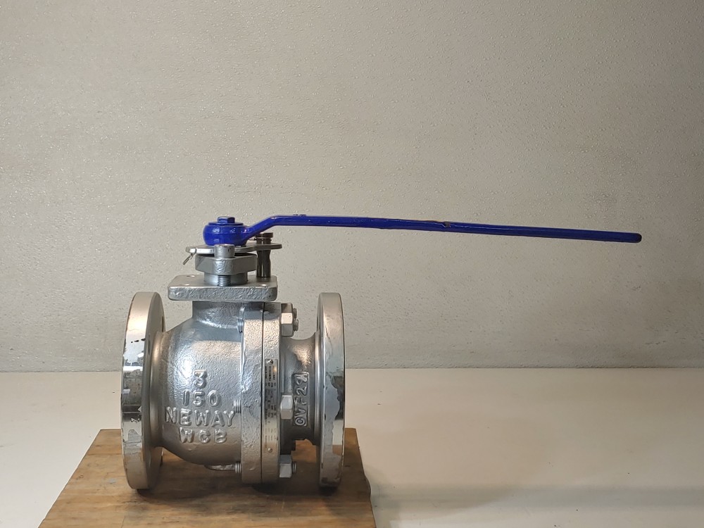 Neway 3" 150# RF WCB Flanged Full Port Ball Valve 3FP-B1R-WCB-1N662-MC-ULE1