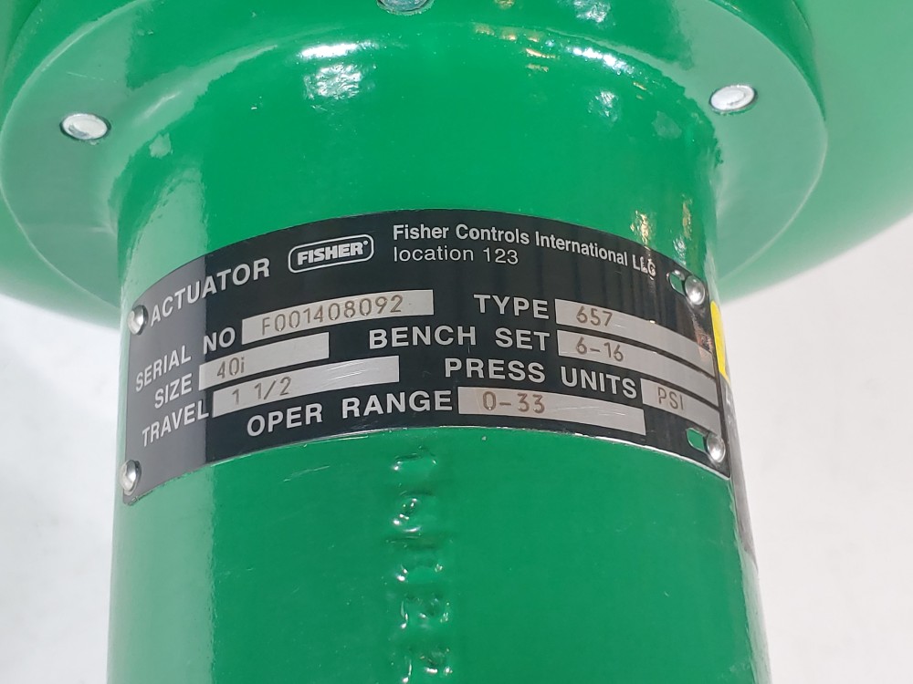 Fisher Controls Type 657 Pneumatic Control Valve Actuator 