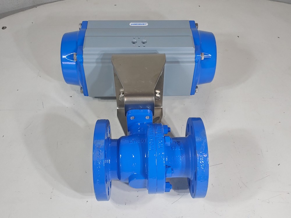 Jamesbury 2" 300# WCB Actuated Flanged 2-PC Ball Valve  VPVL450DABD