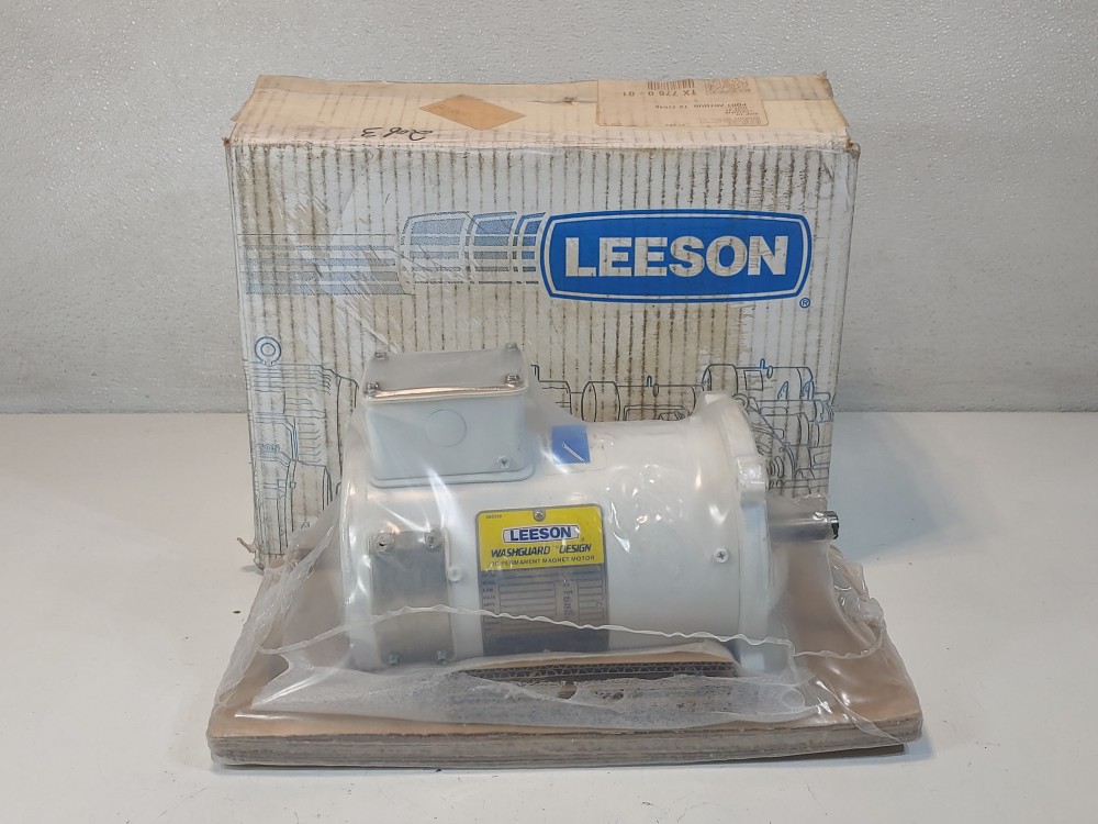Leeson 1/2 HP Electric Motor Double Shaft C42D17NC28A