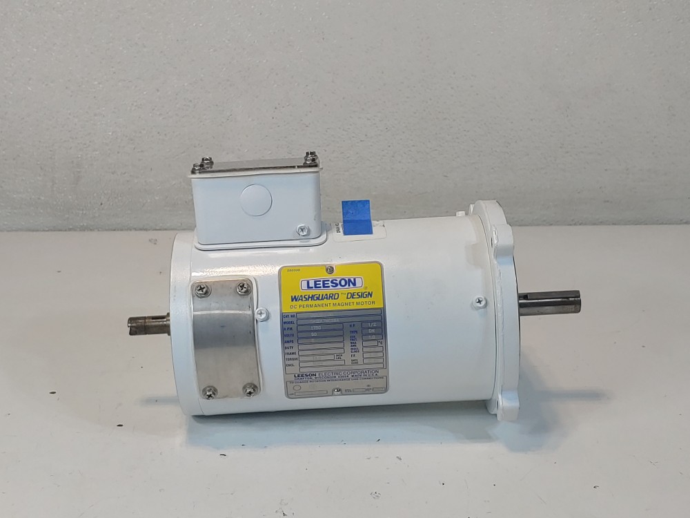 Leeson 1/2 HP Electric Motor Double Shaft C42D17NC28A