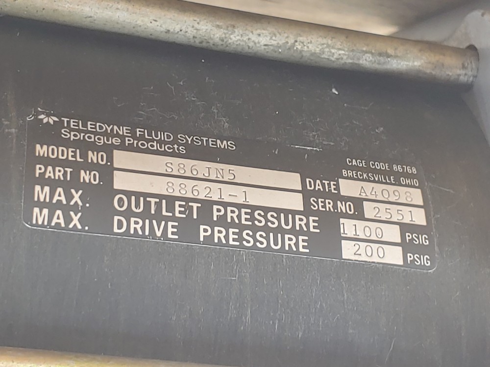 Teledyne (Sprague) S86JN5 Gas Booster Pump