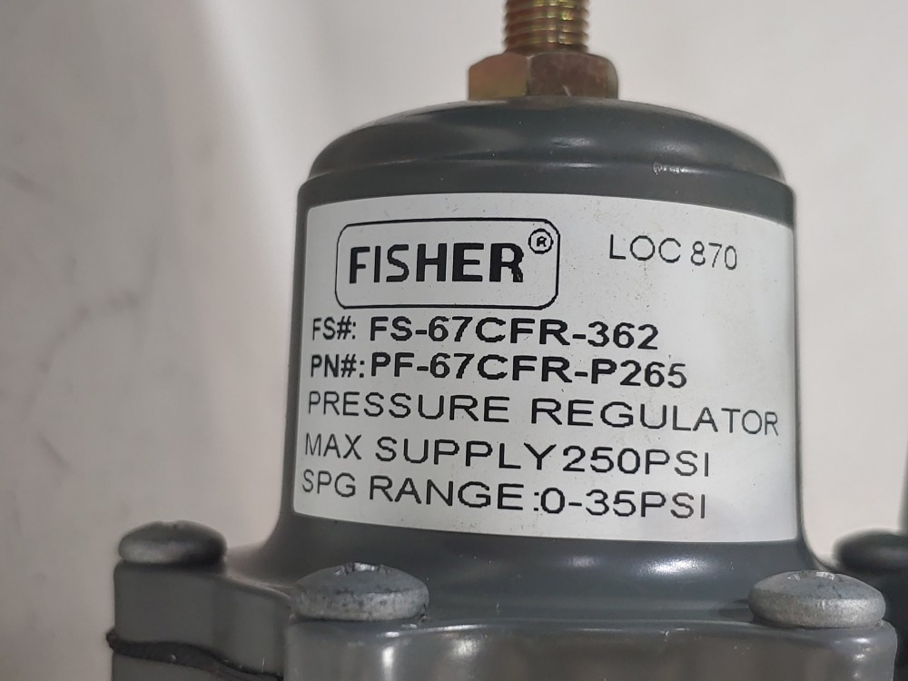 Fisher 1" 300# Control Valve w/ 667 Actuator & DVC6200 FieldVue Positioner 