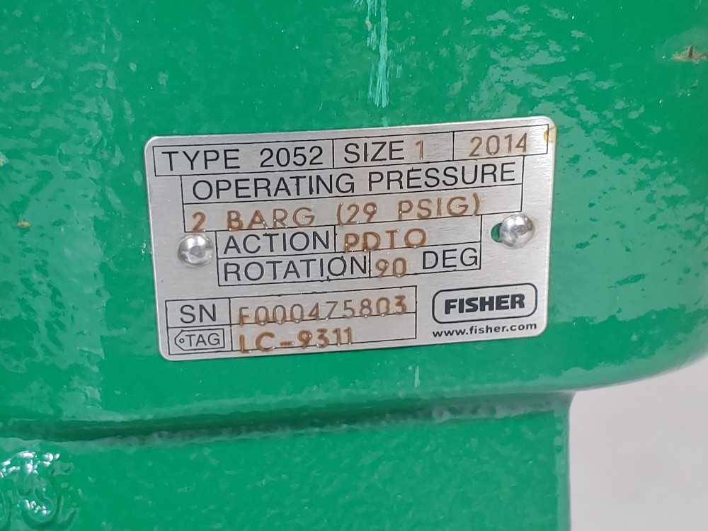 Fisher 1" 300# 2052-V300 Rotary Control Valve