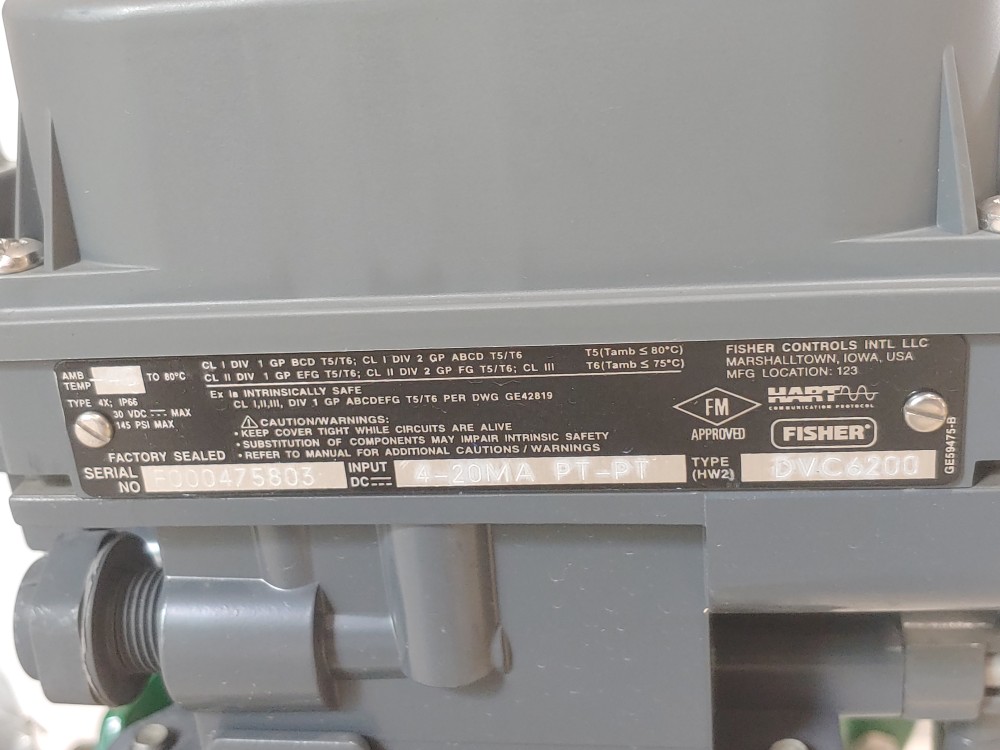 Fisher 1" 300# 2052-V300 Rotary Control Valve