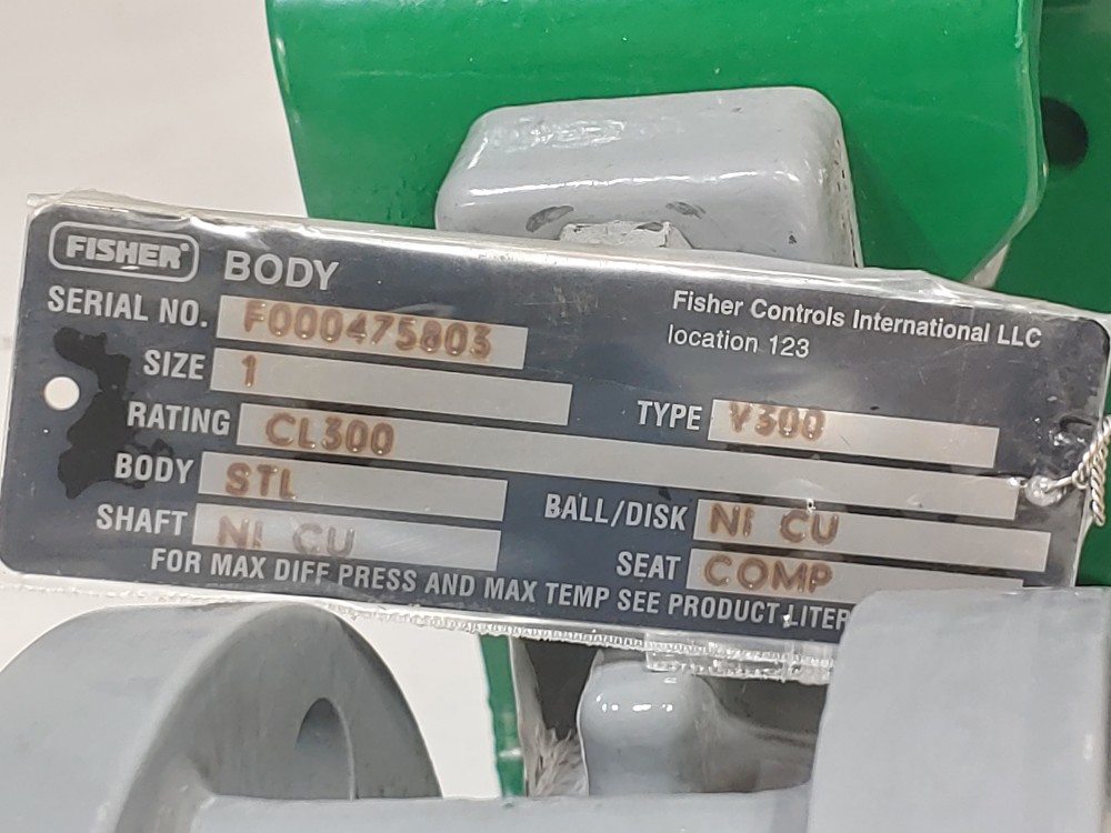 Fisher 1" 300# 2052-V300 Rotary Control Valve