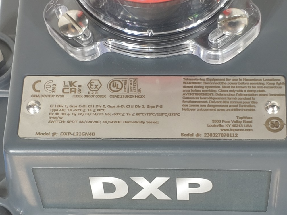 Jamesbury 2" 300# Actuated Flanged Ball Valve VPVL450DABD w/ Limit Switch