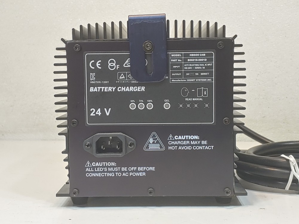 Signet 24V Scissor Lift Battery Charger HB600-24B