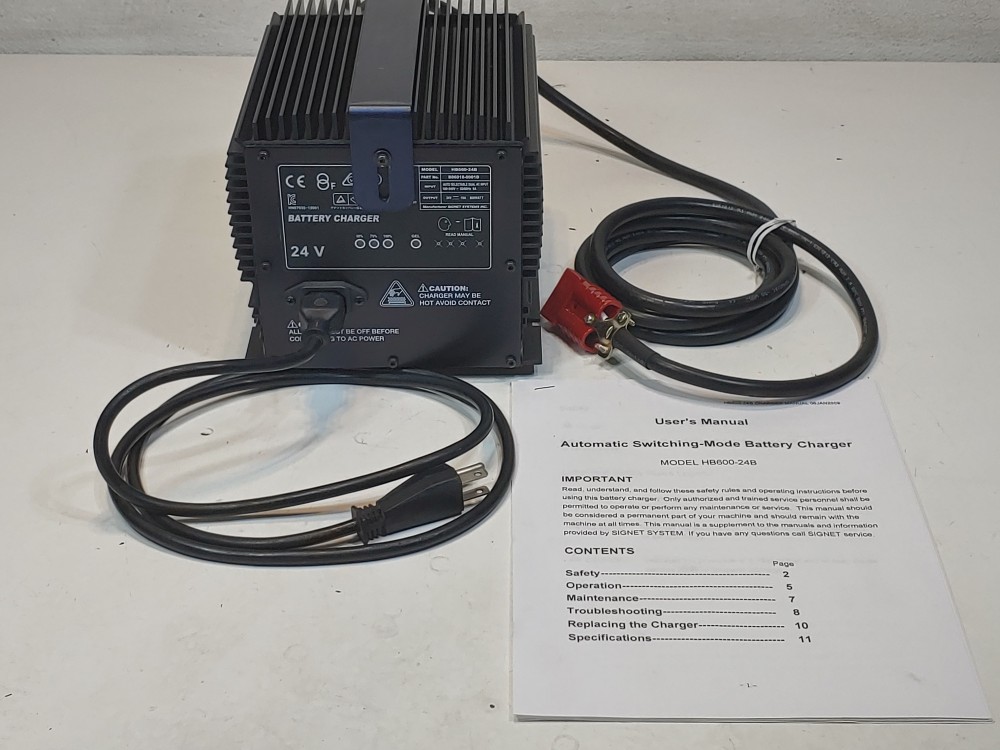 Signet 24V Scissor Lift Battery Charger HB600-24B
