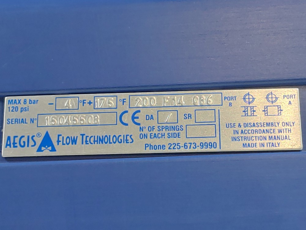 Aegis Flow Technologies 200 F14 Q86 Valve Actuator