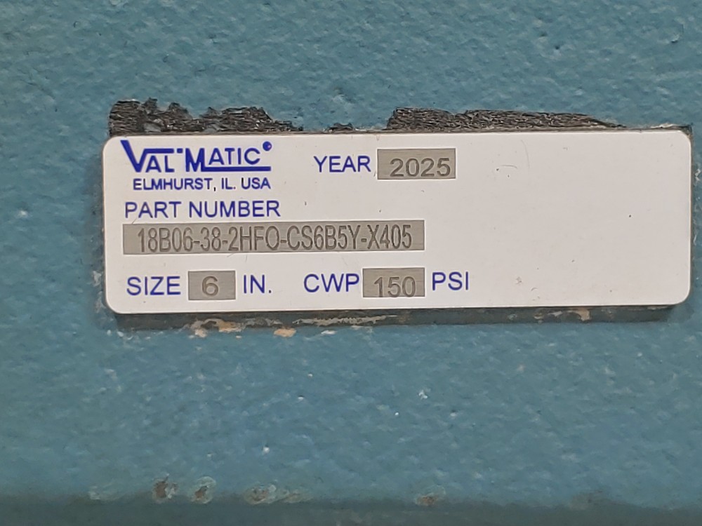 Val Matic 6" Flanged Vacuum Breaker w/ 1" Air Release Valve