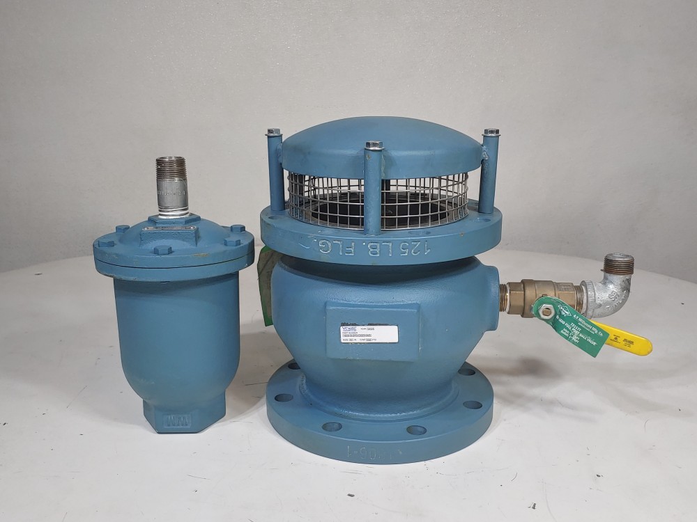 Val Matic 6" Flanged Vacuum Breaker w/ 1" Air Release Valve