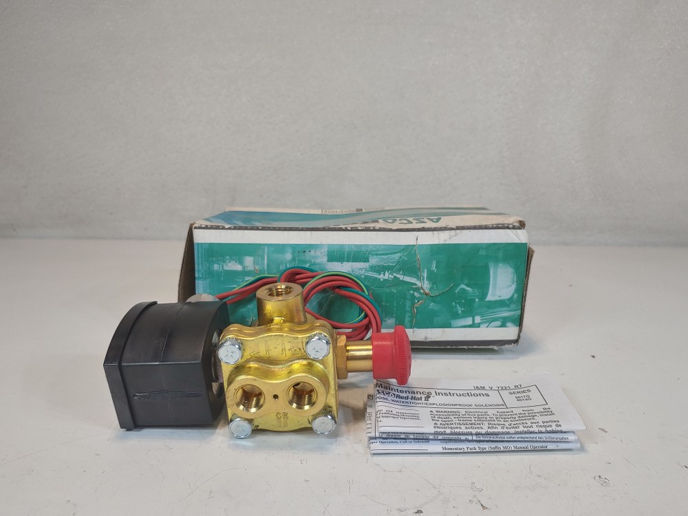 Asco 1/4" Solenoid Valve EF8342G001MS / EF8017G2
