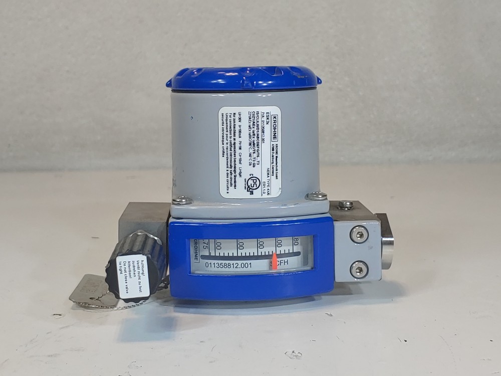 Krohne DK32/ESK-EX Variable Area Flowmeter w/ Electric Signal Output