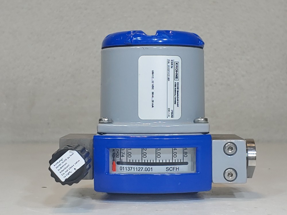 Krohne DK32/ESK Variable Area Flowmeter w/ Electric Signal Output