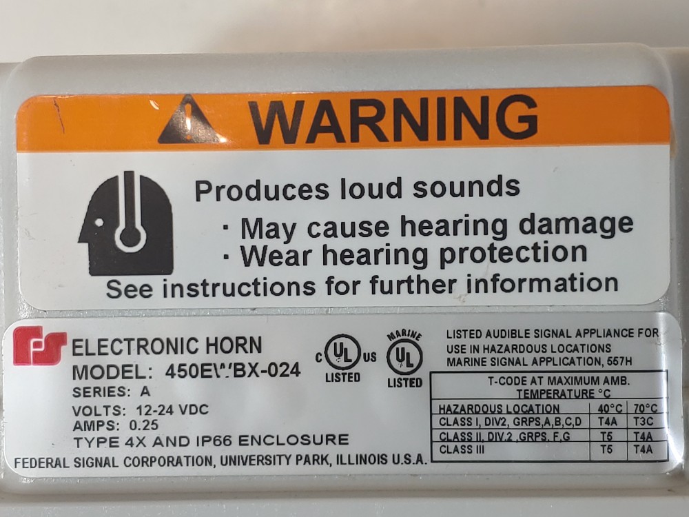 Federal Signal 450EWBX-024 Vibratone Electronic Horn