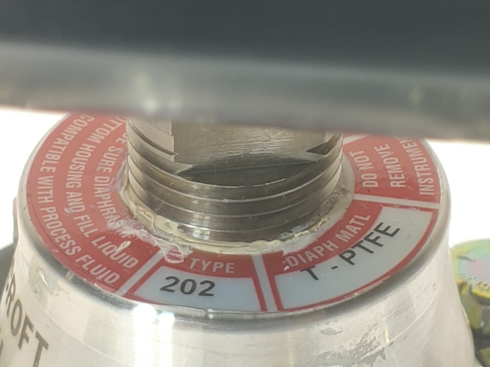 Ashcroft 0-400 PSI 1" NPT 30366081-1 Pressure Gauge w/ Diaphragm Seal 