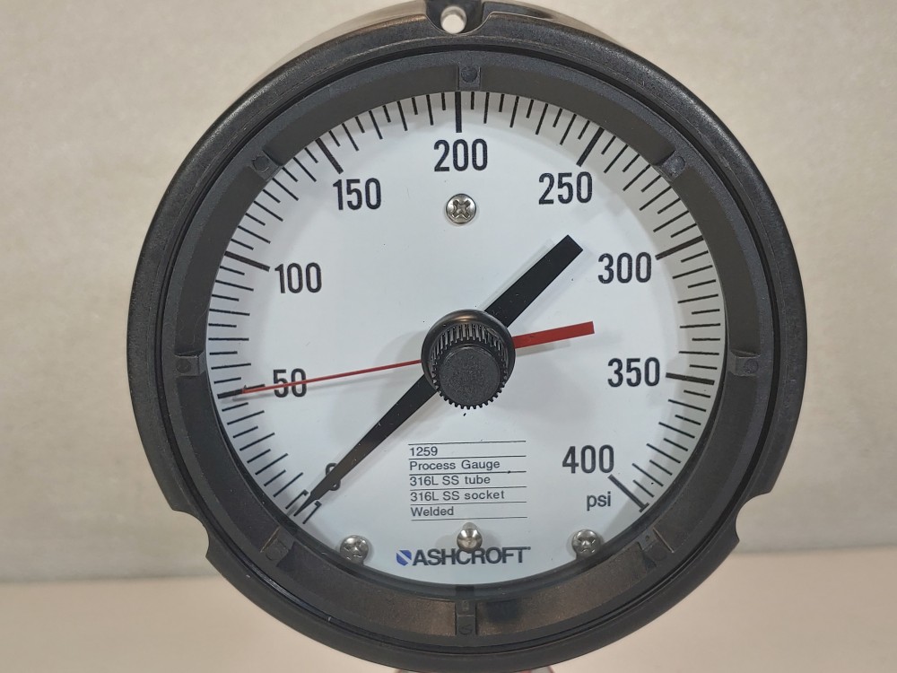 Ashcroft 0-400 PSI 1" NPT 30366081-1 Pressure Gauge w/ Diaphragm Seal 