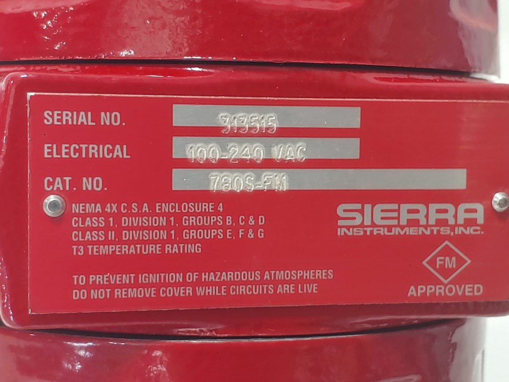 Sierra Mass Flow Meter 780S-FM-N4-E2-P3-V4-DD-10