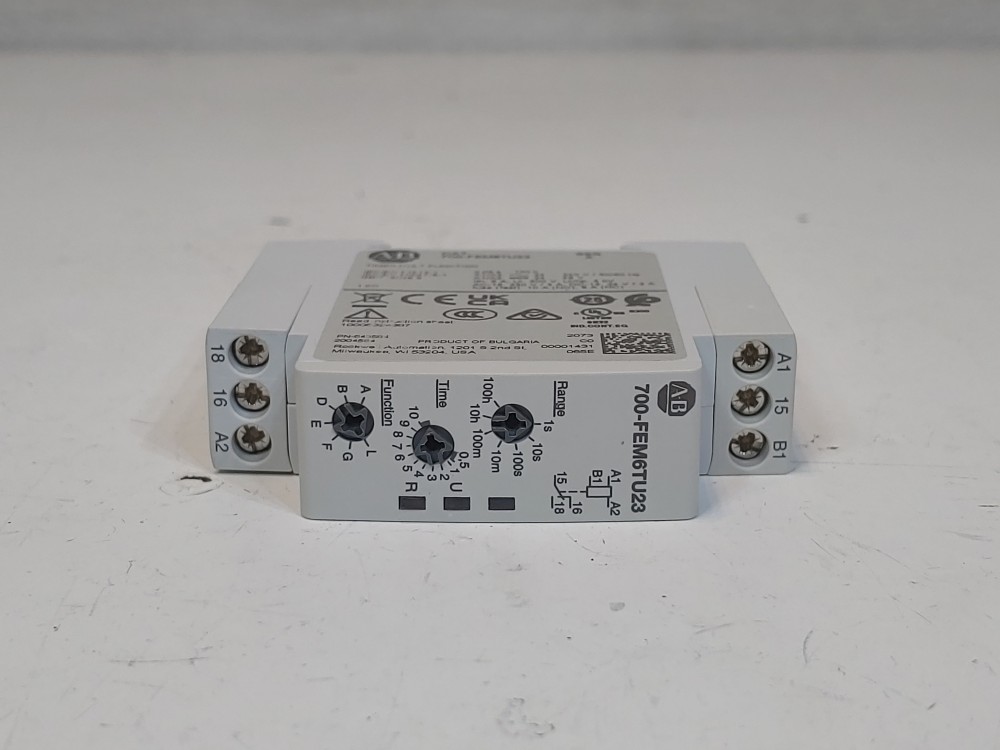 Allen Bradley 700-FEM6TU23  DIN Rail Mount Timing Relay
