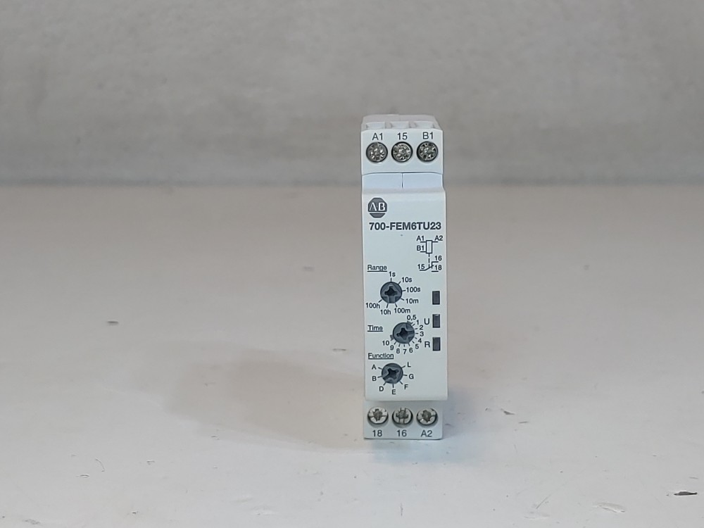 Allen Bradley 700-FEM6TU23  DIN Rail Mount Timing Relay
