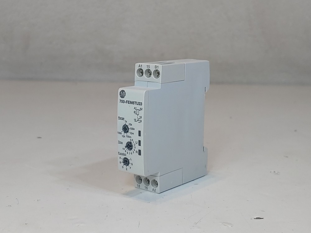Allen Bradley 700-FEM6TU23  DIN Rail Mount Timing Relay