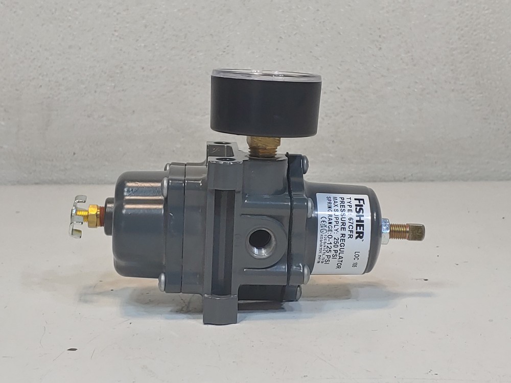 Fisher 67CFR Pressure Regulator 250 PSI Spring Range: 0-125 PSI