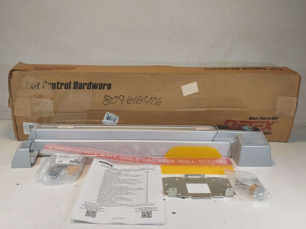 Detex ECL-230X W -CYL KA Alarmed Deadbolt Panic Hardware