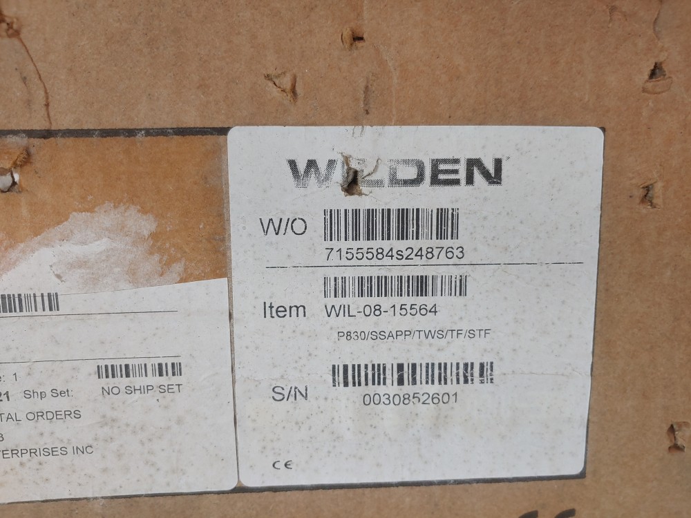 Wilden 08-15564 Pro-Flo 2"150# Air Operated Double Diaphragm (AODD) Pump