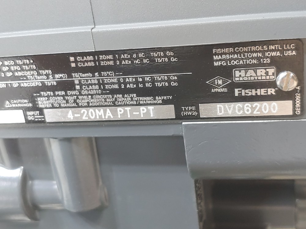 Fisher EZ 1" 150# Actuated Control Valve Type 657 w/ Fieldvue DVC6200 Positioner