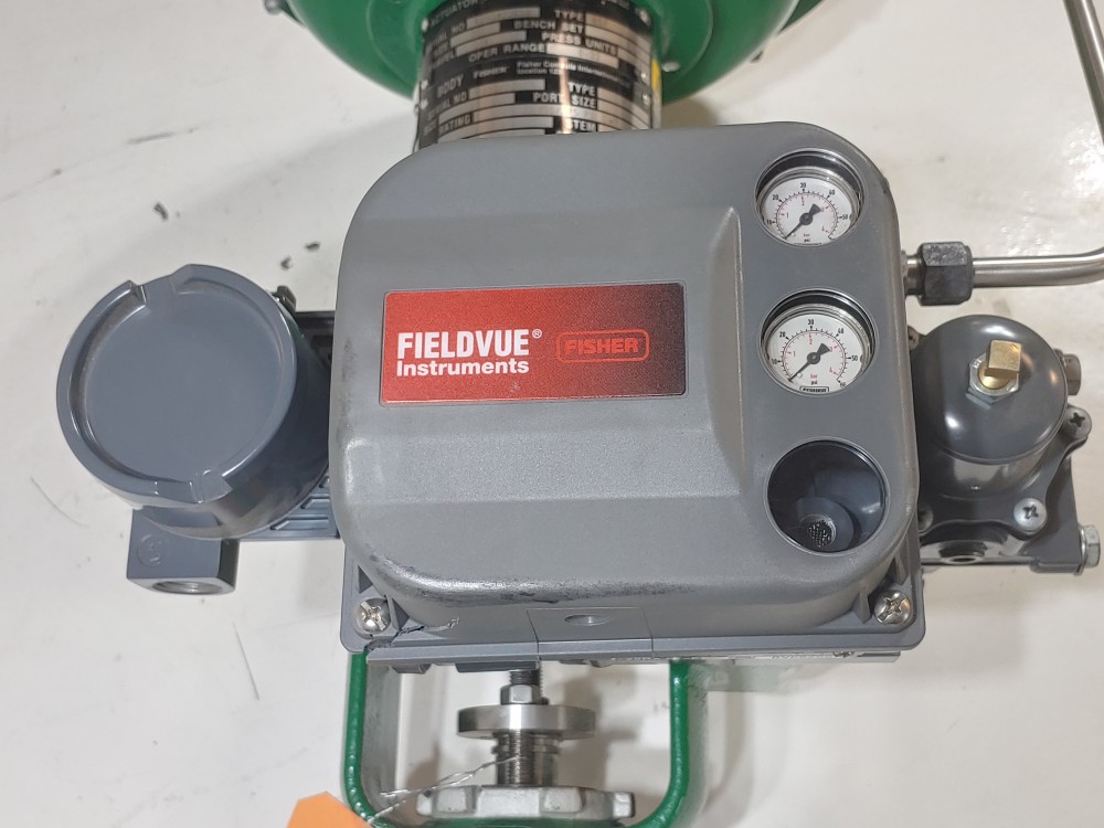 Fisher EZ 1" 150# Actuated Control Valve Type 657 w/ Fieldvue DVC6200 Positioner