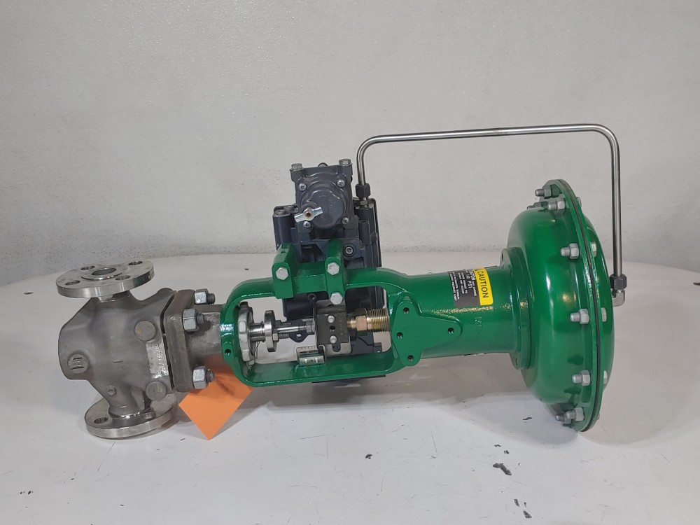 Fisher EZ 1" 150# Actuated Control Valve Type 657 w/ Fieldvue DVC6200 Positioner