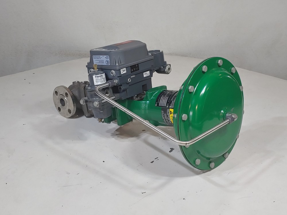 Fisher EZ 1" 150# Actuated Control Valve Type 657 w/ Fieldvue DVC6200 Positioner