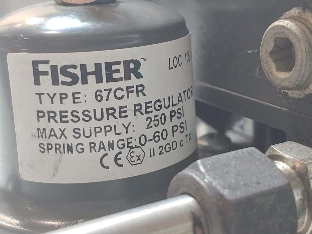 Fisher EZ 1" 150# Actuated Control Valve Type 657 w/ Fieldvue DVC6200 Positioner