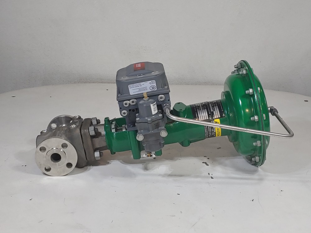 Fisher EZ 1" 150# Actuated Control Valve Type 657 w/ Fieldvue DVC6200 Positioner