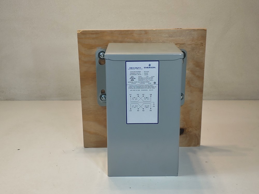Emerson Heavy Duty General Purpose Transformer Cat#: HS1F2AS Type HS