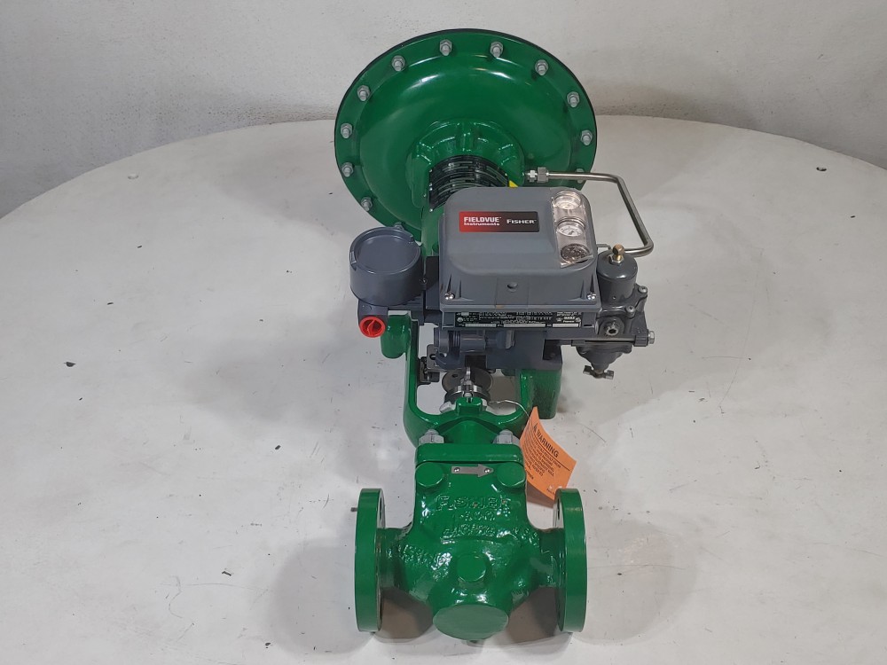 Fisher 3/4" 300# Actuated Control Valve Type 667 w/ Fieldvue DVC6200 Positioner