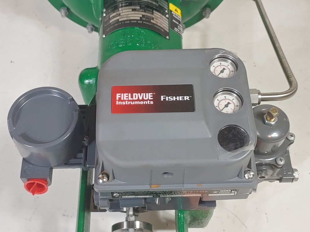 Fisher 3/4" 300# Actuated Control Valve Type 667 w/ Fieldvue DVC6200 Positioner