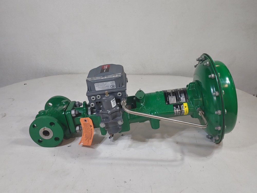 Fisher 3/4" 300# Actuated Control Valve Type 667 w/ Fieldvue DVC6200 Positioner