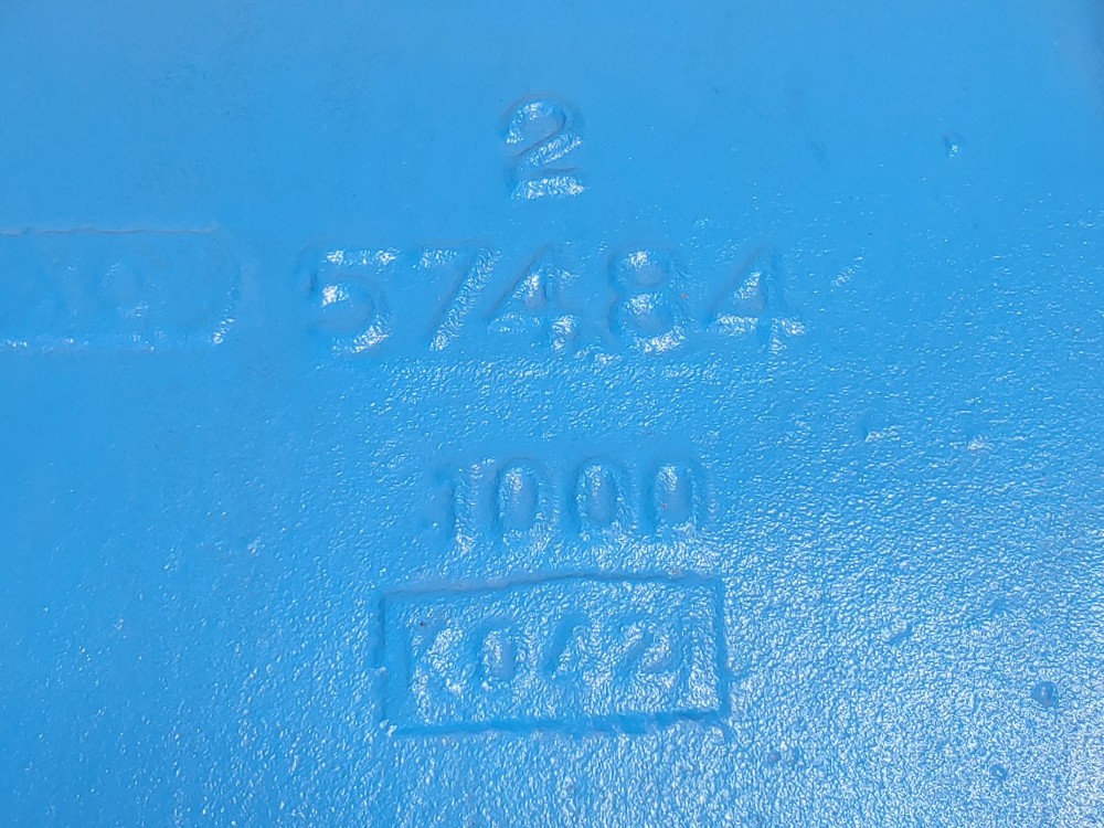Goulds Pump Baseplate, Cast Iron 57484 PN#: K0421/ 1000