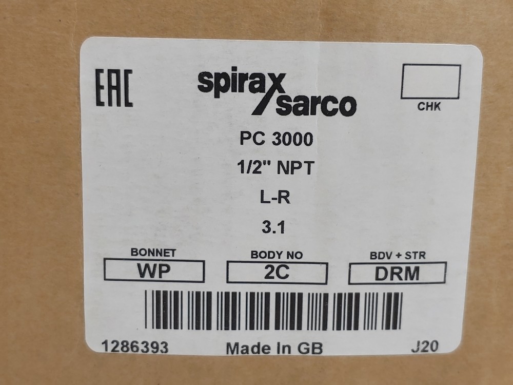 Spirax Sarco 1286393 PC3000 1/2" NPT Pipeline Connector w/ Trap Vent Valve D17                    