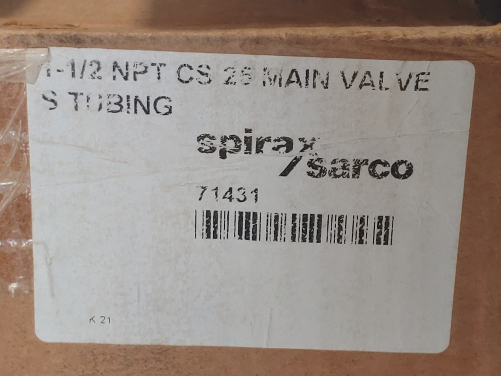 Spirax Sarco 71432, 25P Pilot Operated Pressure Reducing Main Valve 1-1/2" 