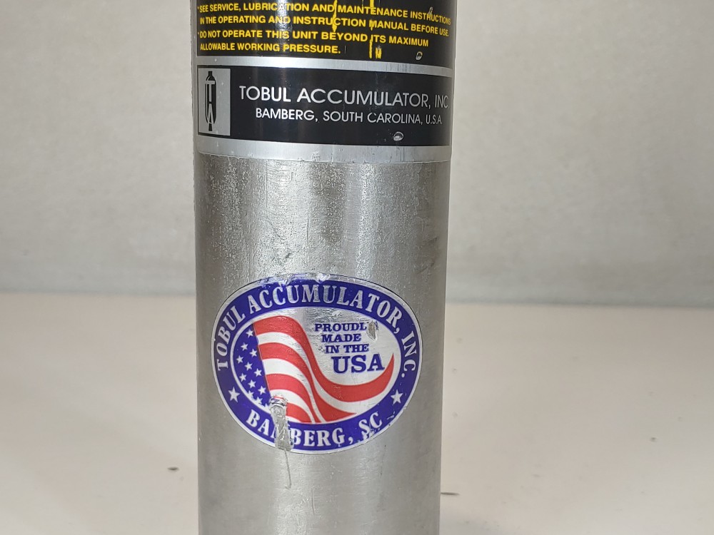 Tobul Accumulator Hydraulic Econolator Piston Accumulator Type 3AT20-1-SS-KAL