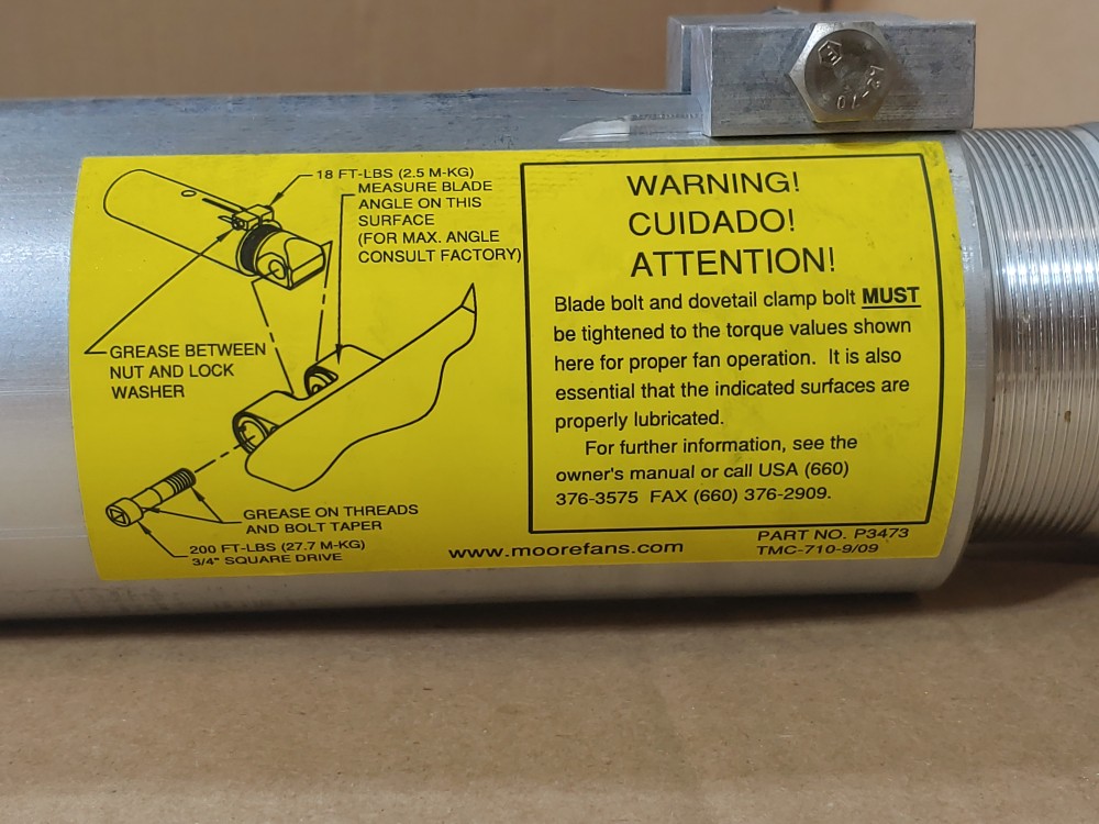 Moore Fans 4 Blade Class 10000 HD Series 42 SC Cooling Tower 185661