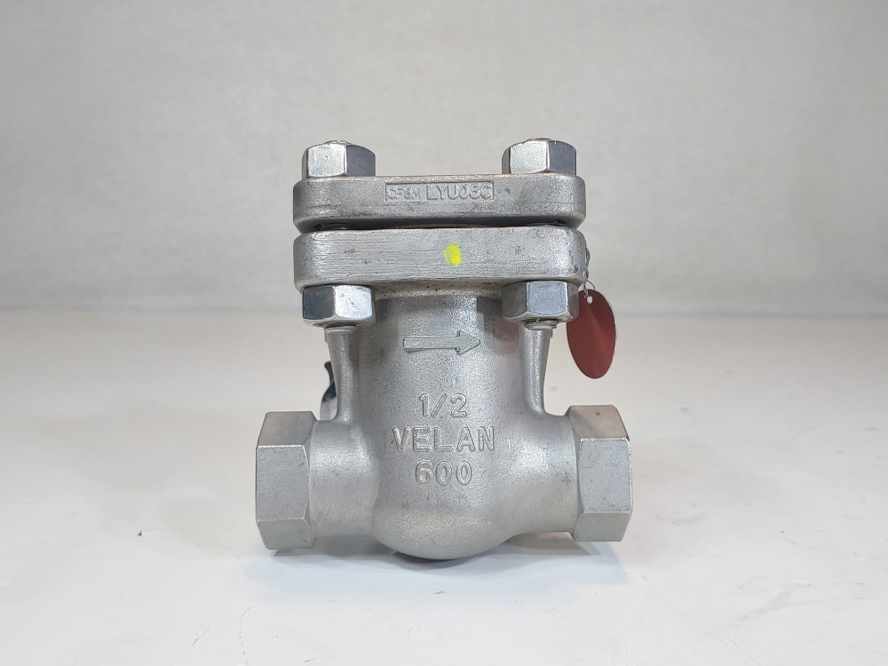 Velan 1/2" NPT 600# CF3M Swing Check Model C / FIG:S03-2114C-14GX-W330