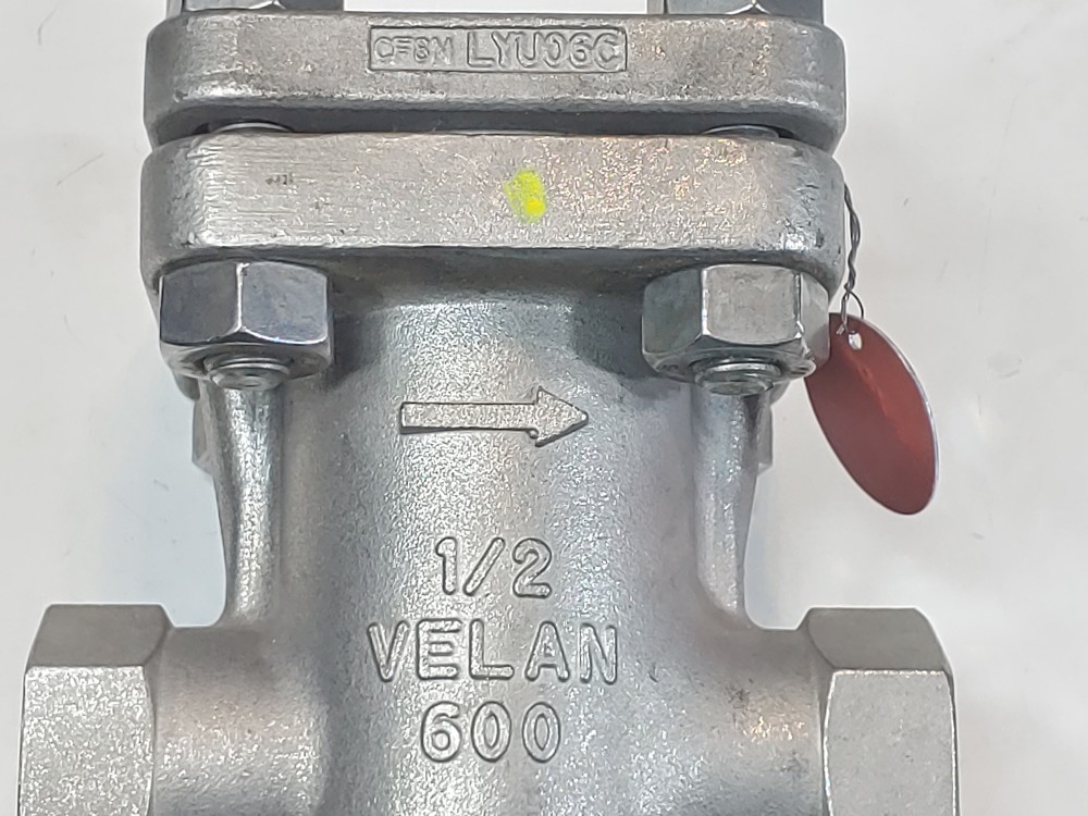 Velan 1/2" NPT 600# CF3M Swing Check Model C / FIG:S03-2114C-14GX-W330