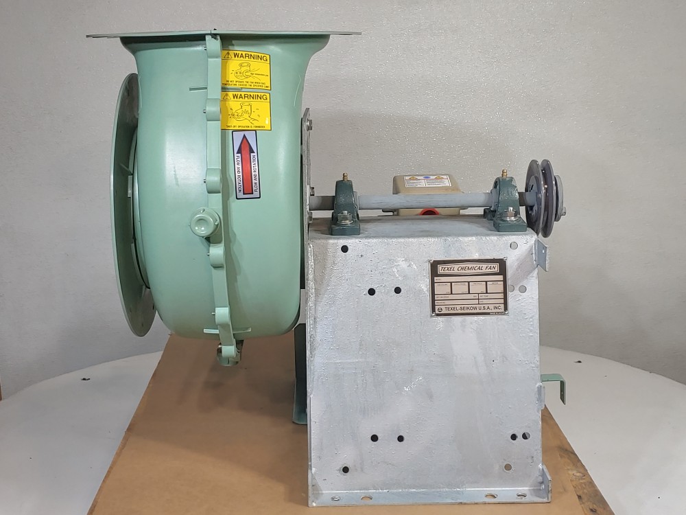 Texel Chemical Fan CES101N-PH2 Centrifugal Blower / Fan  w/G.E 2HP Motor 