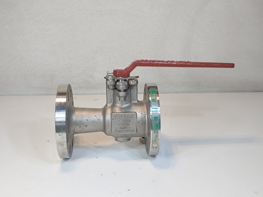 Ladish RF 2" 300# CF8M Flanged Reduced Port Ball Valve FIG#: P935-L650-GF00-A20M