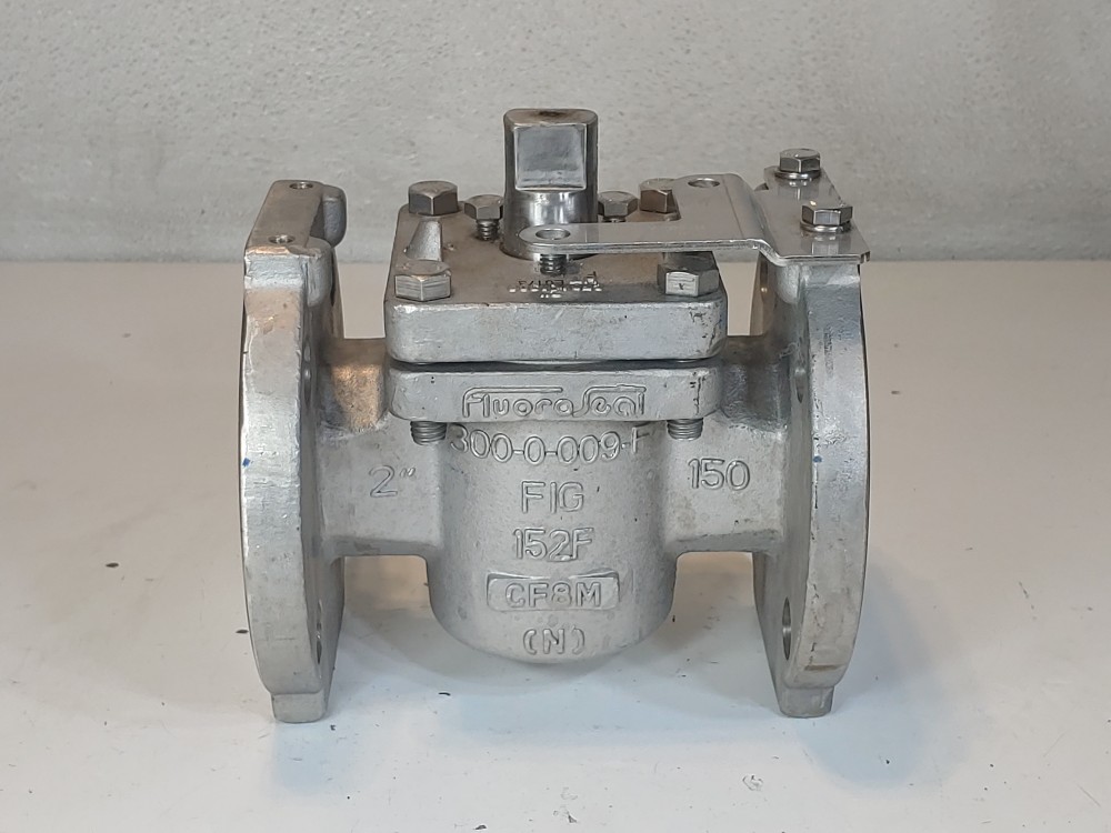 Fluoroseal 2" 150# RF Flange CF8M Plug Valve FIG#152F